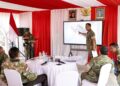Wapang TNI Bersama Menhan RI Tinjau Kesiapan Yonif TP di Kalimantan Utara