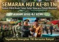 “Semarak HUT Ke-81 TNI, Kodim 0104/Aceh Timur Gelar Upacara Penuh Khidmat, Teguhkan Sinergitas TNI Bersama Rakyat”