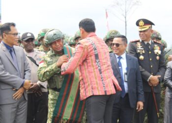 Upacara HUT TNI ke-81 di Yahukimo Berjalan Khidmat di Lapangan Abyu