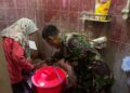 Cegah DBD, Babinsa Banjarsari Gandeng Kader Posyandu & Puskesmas Gencarkan Gerakan Cek Jentik Nyamuk