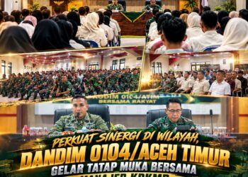 Wujudkan Ketahanan Pangan, Babinsa Koramil 19/Idm Bantu Petani Merontokkan Padi di Desa Jambo Lubok