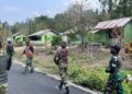 Langkah Ceria Satgas TMMD ke-130 Menuju Sasaran, Disambut Hangat Warga Kampung Yamboi