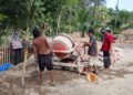 Bangun Infrastruktur, Buka Harapan Baru: Jembatan Beton Alue Sentang Capai Progres 43 Persen