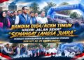 DANDIM 0104/ACEH TIMUR HADIRI JALAN SEHAT “SEMANGAT LANGSA JUARA”, PERKUAT KEBERSAMAAN DI HARI SUMPAH PEMUDA DAN HUT KE-25 KOTA LANGSA