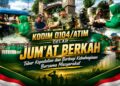 Wujudkan Dukungan Ketahanan Pangan, Babinsa Koramil 23/Lgst Bantu Petani Merontokkan Padi