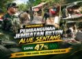 Wujudkan Dukungan Ketahanan Pangan, Babinsa Koramil 23/Lgst Bantu Petani Merontokkan Padi